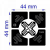 RFID метка UHF самоклеющаяся Trace TH44 "OMNI", M4, 46х46 мм, PP-HT
